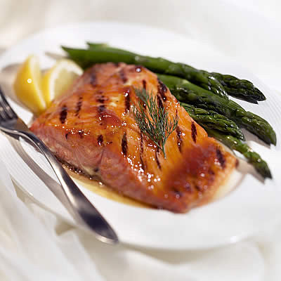 Dickinsons Apricot Glazed Balsamic Salmon